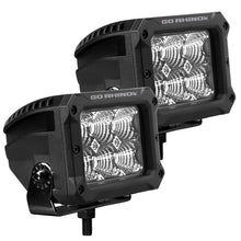 Load image into Gallery viewer, Go Rhino Xplor Bright Series Rectangle LED Flood Light Kit (Surface/Thread Std Mnt) 4x3 - Blk (Pair) - Additional View 5