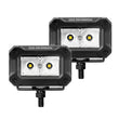 Load image into Gallery viewer, Go Rhino Xplor Bright Series Rectangle LED Spot Light Kit (Surface/Thread Stud Mnt) 3x2 - Blk (Pair) - Main Product View