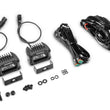 Load image into Gallery viewer, Go Rhino Xplor Bright Series Rectangle LED Spot Light Kit (Surface/Thread Stud Mnt) 3x2 - Blk (Pair) - Additional View 6