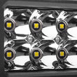 Load image into Gallery viewer, Go Rhino Xplor Bright Series Rectangle LED Spot Light Kit (Surface/Thread Stud Mnt) 4x3 - Blk (Pair) - Side View