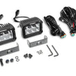 Load image into Gallery viewer, Go Rhino Xplor Bright Series Rectangle LED Spot Light Kit (Surface/Thread Stud Mnt) 4x3 - Blk (Pair) - Additional View 7