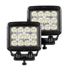 Load image into Gallery viewer, Go Rhino Xplor Bright Series Rectangle SingleLED Spot Light Kit (Surface Mount) 5in. - Blk (Pair) - Main Product View