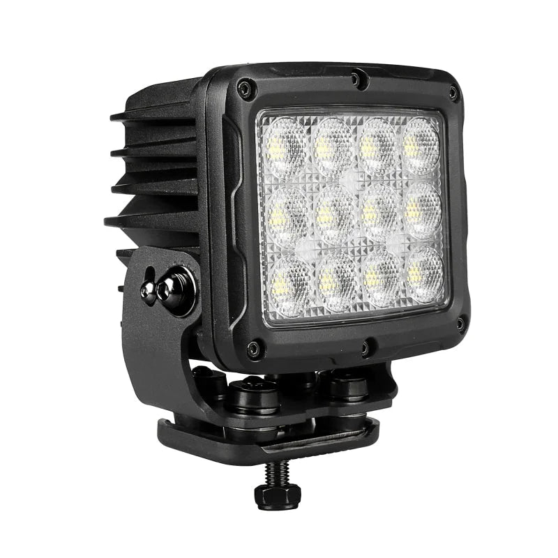 Go Rhino Xplor Bright Series Rectangle SingleLED Spot Light Kit (Surface Mount) 5in. - Blk (Pair) - Installation View