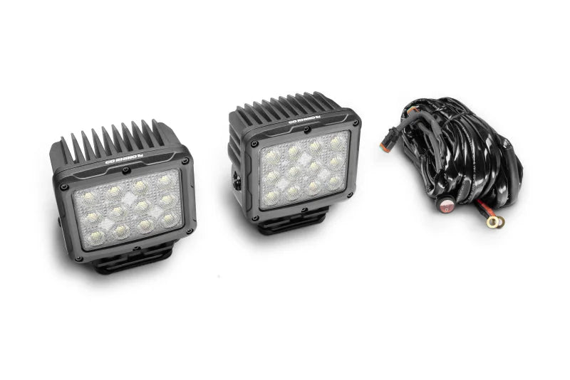 Go Rhino Xplor Bright Series Rectangle SingleLED Spot Light Kit (Surface Mount) 5in. - Blk (Pair) - Additional View 6