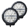 Load image into Gallery viewer, Go Rhino Xplor Bright Series Round LED Driving Light Kit w/DRL (Surface Mount) 6in - Blk (2 pc) - Main Product View