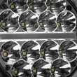 Load image into Gallery viewer, Go Rhino Xplor Bright Series Round LED Driving Light Kit w/DRL (Surface Mount) 6in - Blk (2 pc) - Back View