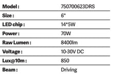 Load image into Gallery viewer, Go Rhino Xplor Bright Series Round LED Driving Light Kit w/DRL (Surface Mount) 6in - Blk (2 pc) - Installation View