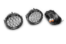 Load image into Gallery viewer, Go Rhino Xplor Bright Series Round LED Driving Light Kit w/DRL (Surface Mount) 6in - Blk (2 pc) - Additional View 6