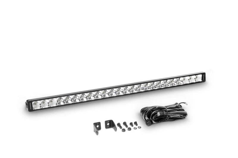 Go Rhino Xplor Bright Series Sgl Row LED Light Bar (Side/Track Mount) 32in. - Blk - Installation View