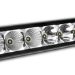 Load image into Gallery viewer, Go Rhino Xplor Bright Series Sgl Row LED Light Bar (Side/Track Mount) 51in. - Blk - Side View