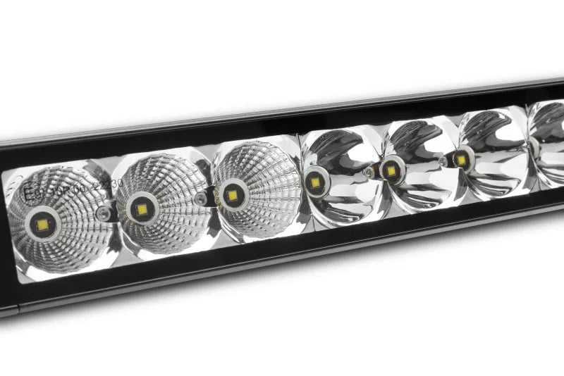 Go Rhino Xplor Bright Series Sgl Row LED Light Bar (Side/Track Mount) 51in. - Blk - Side View