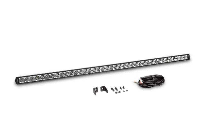 Go Rhino Xplor Bright Series Sgl Row LED Light Bar (Side/Track Mount) 51in. - Blk - Installation View