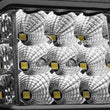 Load image into Gallery viewer, Go Rhino Xplor Bright Series Sideline Cube LED Flood Light Kit (Surface Mount) 4x3 - Blk (Pair) - Back View