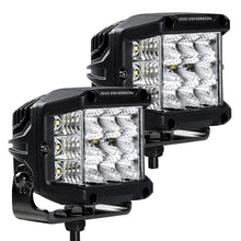 Load image into Gallery viewer, Go Rhino Xplor Bright Series Sideline Cube LED Flood Light Kit (Surface Mount) 4x3 - Blk (Pair) - Installation View