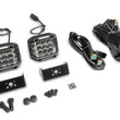 Load image into Gallery viewer, Go Rhino Xplor Bright Series Sideline Cube LED Flood Light Kit (Surface Mount) 4x3 - Blk (Pair) - Additional View 5