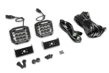 Load image into Gallery viewer, Go Rhino Xplor Bright Series Sideline Cube LED Flood Light Kit (Surface Mount) 4x3 - Blk (Pair) - Additional View 5