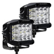 Load image into Gallery viewer, Go Rhino Xplor Bright Series Sideline Cube LED Spot Light Kit (Surface Mount) 4x3 - Blk (Pair) - Additional View 5