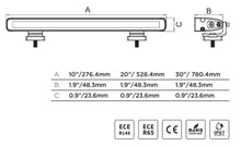 Load image into Gallery viewer, Go Rhino Xplor Flash Series Sgl Multi Function LED Light Bar (Track Mount) 30in. - Blk - Installation View