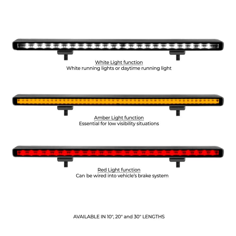 Go Rhino Xplor Flash Series Sgl Multi Function LED Light Bar (Track Mount) 30in. - Blk - Additional View 7