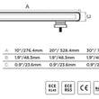 Load image into Gallery viewer, Go Rhino Xplor Flash Series Sgl Multi Function LED Light Bar (Track Mount) 20in. - Blk - Installation View