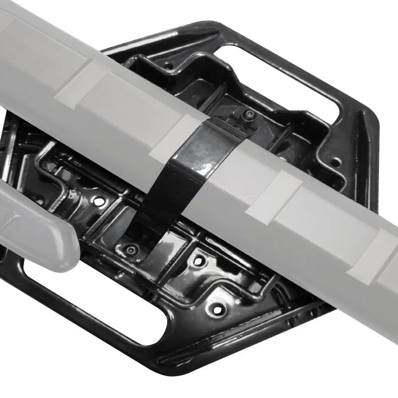 Go Rhino Xventure Gear El Gato Base Plate - Blk - Back View