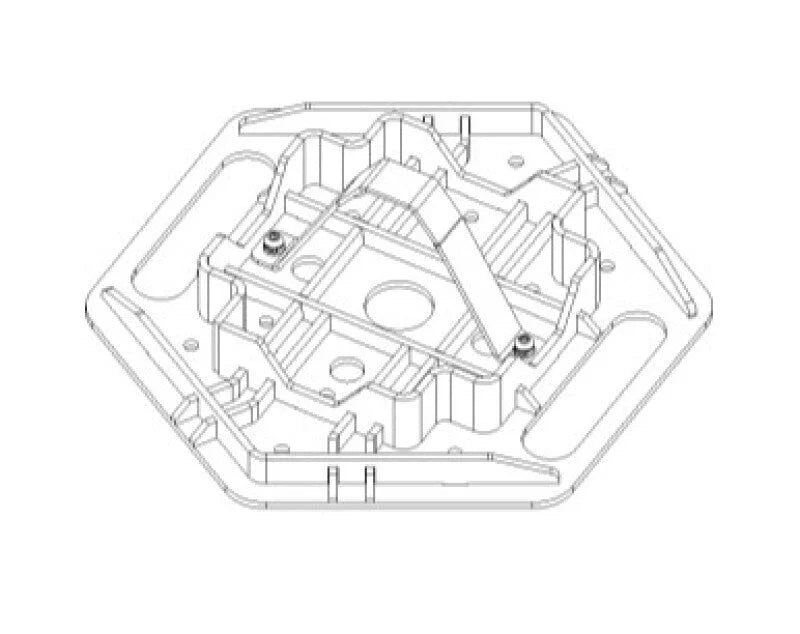 Go Rhino Xventure Gear El Gato Base Plate - Blk - Installation View