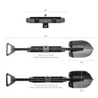 Load image into Gallery viewer, Go Rhino Xventure Gear Sharktooth Stackable Shovel - Textured Black - Back View