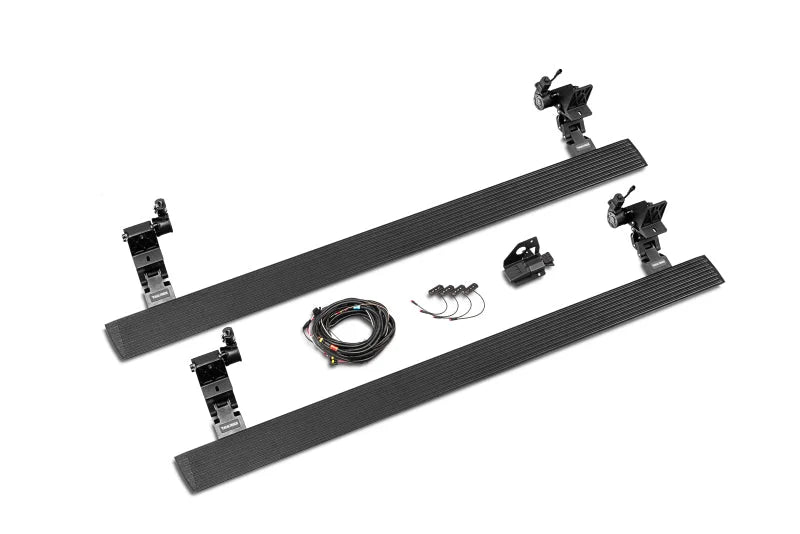 Go VoltStep Running Board Kit Textured Black fits 2019-2026 Chevrolet Silverado 1500 / 2019-2026 GMC Sierra 1500 - Side View