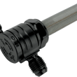 Load image into Gallery viewer, Golan Inc "Click-Slick" Fuel Petcock - 6-AN - Black - 22mm 76-3126-BLK - Side View