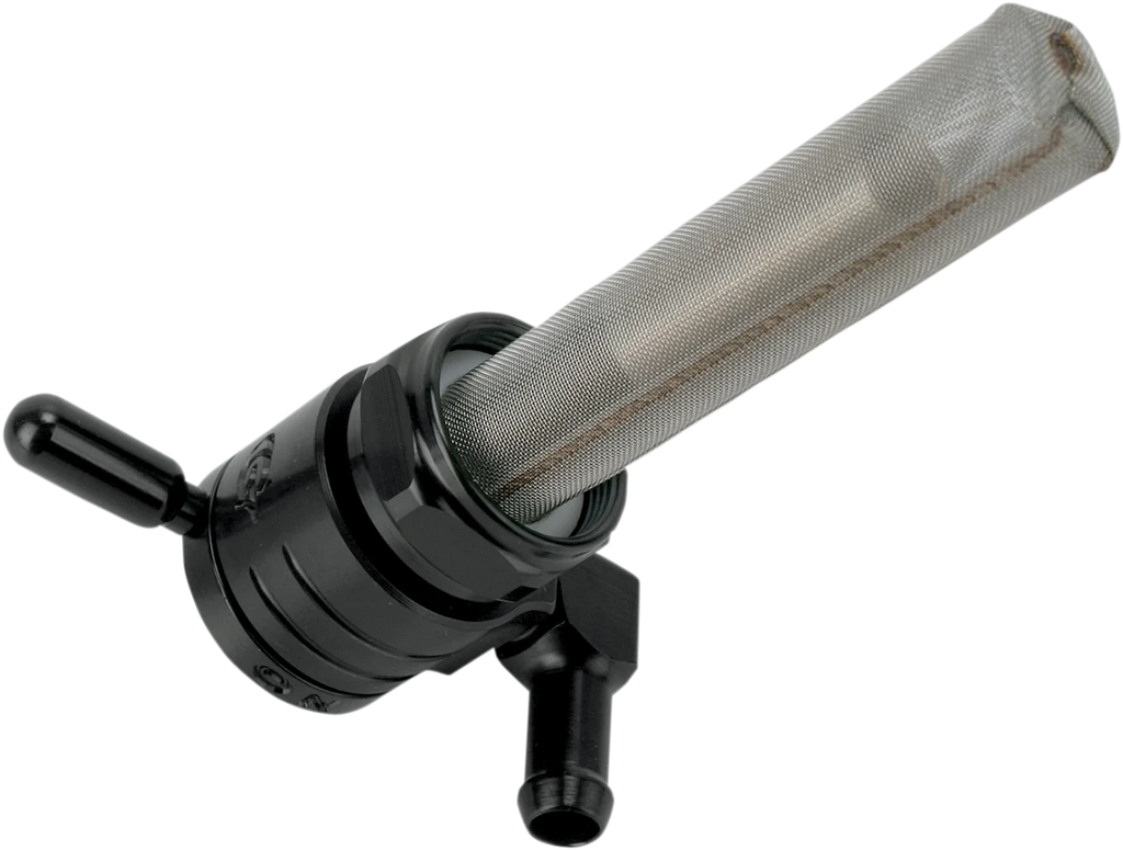 Golan Inc "Click-Slick" Fuel Petcock - Backward - Black - 22mm 76-312B-BLK - Main Product View