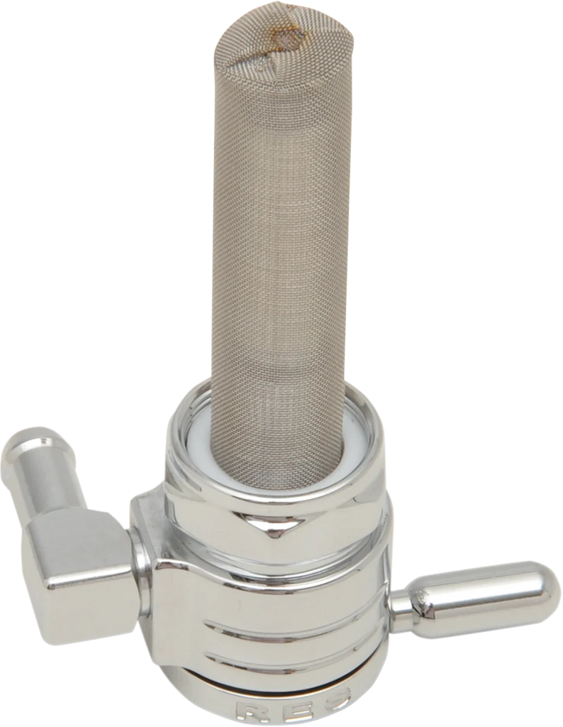 Golan Inc "Click-Slick" Fuel Petcock - Backward - Chrome - 22mm 76-312B-CS - Main Product View