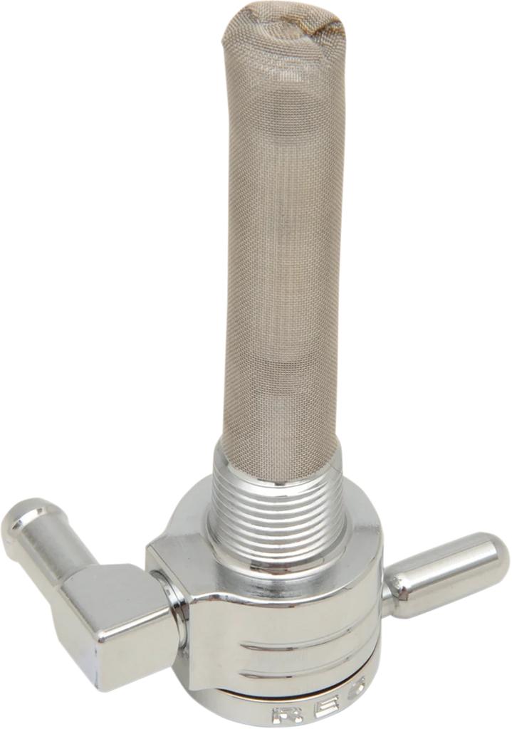 Golan Inc "Click-Slick" Fuel Petcock - Backward - Chrome - 3/8" NPT 75-516B-CS - Main Product View