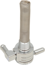 Load image into Gallery viewer, Golan Inc "Click-Slick" Fuel Petcock - Backward - Chrome - 3/8" NPT 75-516B-CS - Main Product View