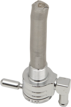 Load image into Gallery viewer, Golan Inc "Click-Slick" Fuel Petcock - Downward - Chrome - 3/8" NPT 75-516D-CS - Main Product View