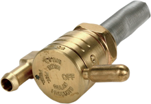 Load image into Gallery viewer, Golan Inc "Click-Slick" Fuel Petcock - Downward - Raw Brass - 22mm 76-312D-BS - Main Product View