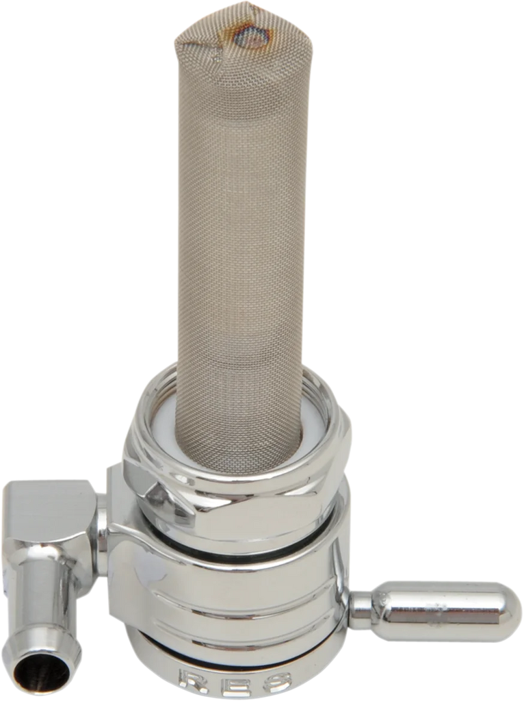 Golan Inc "Click-Slick" Fuel Petcock - Forward - Chrome - 22mm 76-312F-CS - Main Product View