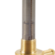 Load image into Gallery viewer, Golan Inc "Click-Slick" Fuel Petcock - Straight - Raw Brass - 3/8" NPT 75-516S-BS - Main Product View