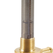 Load image into Gallery viewer, Golan Inc "Click-Slick" Fuel Petcock - Straight - Raw Brass - 3/8" NPT 75-516S-BS - Main Product View