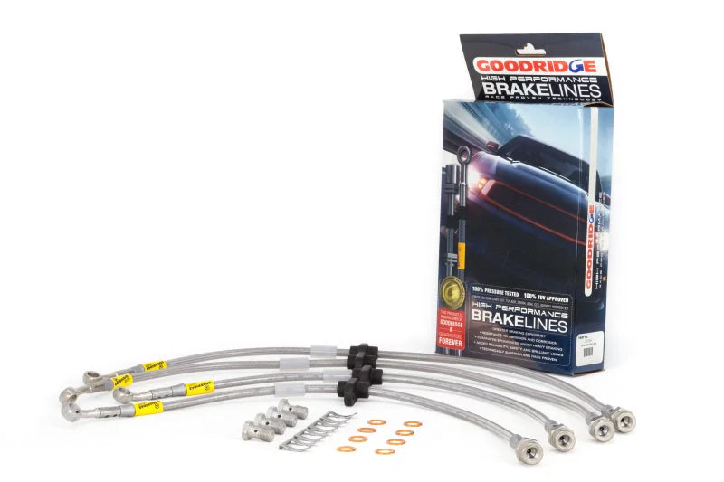 Goodridge 02-06 Acura RSX Type S Stainless Steel Brake Line Kit - Main Product View