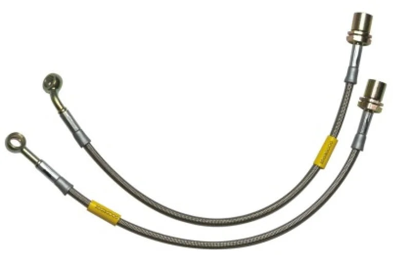 Goodridge 03-09 Nissan 350Z Stainless Steel Rear Brake Lines - Side View