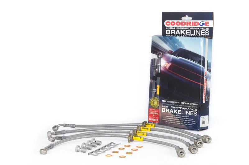 Goodridge 04-08 Acura TSX Stainless Steel Brake Line Kit - Main Product View