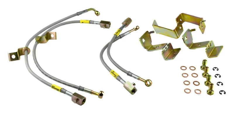 Goodridge 05-14 Ford Mustang (w/ABS) Stainless Steel Brake Line Kit - Main Product View