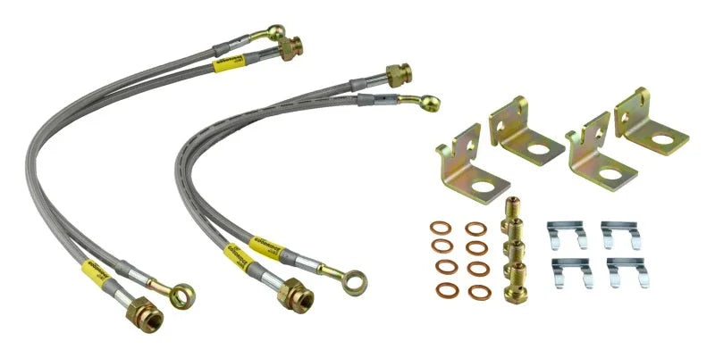 Goodridge 05 Corvette C6 Brake Lines - Side View