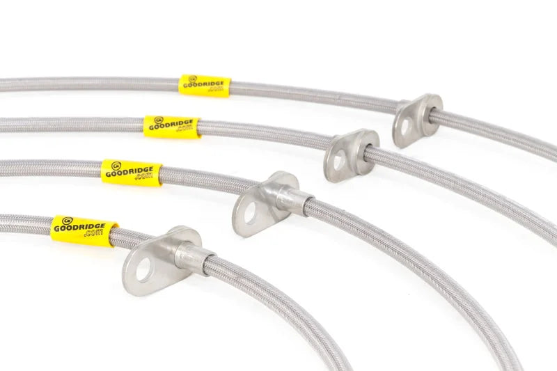 Goodridge 06-11 Honda Civic (Rear Disc Models) Stainless Steel Brake Line Kit - Back View