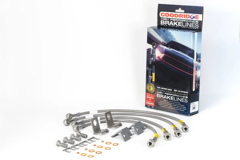 Goodridge 06-13 Chevrolet Corvette Z06/ZR1/Grand Sport Stainless Steel Brake Line Kit - Main Product View