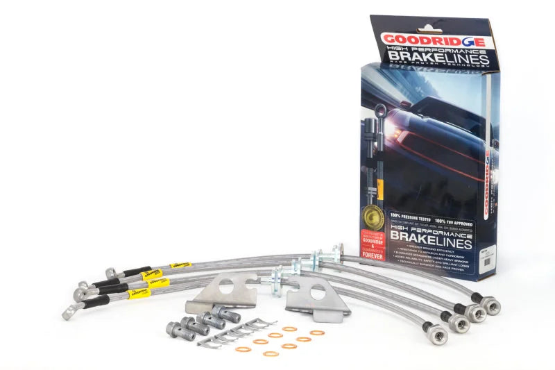 Goodridge 12-17 Chevrolet Caprice Police Package Only SS Brake Line Kit - Main Product View