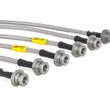 Load image into Gallery viewer, Goodridge 13-15 Nissan Sentra w/ Rear Disc Brakes SS Brake Line Kit - Back View