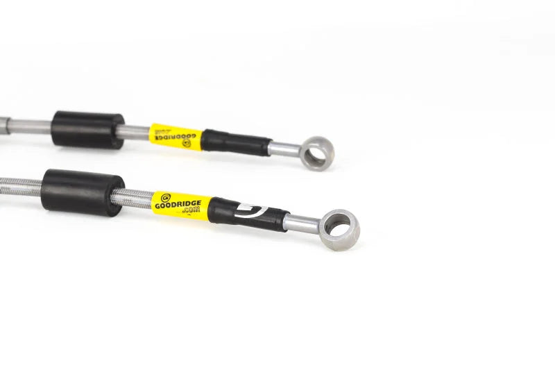 Goodridge 14-19 Ford Fiesta ST Stainless Steel Brake Line Kit - Back View