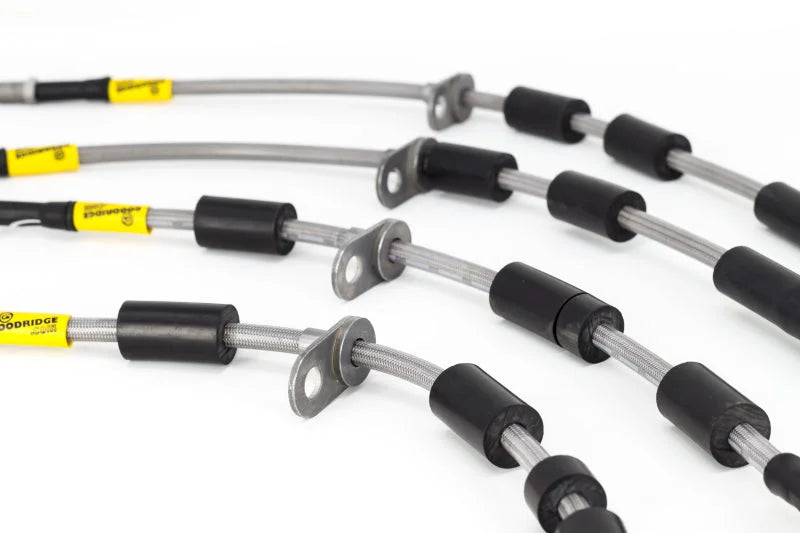Goodridge 14-19 Ford Fiesta ST Stainless Steel Brake Line Kit - Installation View