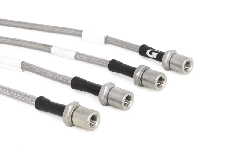 Goodridge 15-16 Subaru STi (w/ Brembo Calipers) Stainless Steel Brake Line Kit - Back View